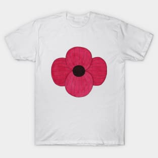 Red Ink Poppy T-Shirt